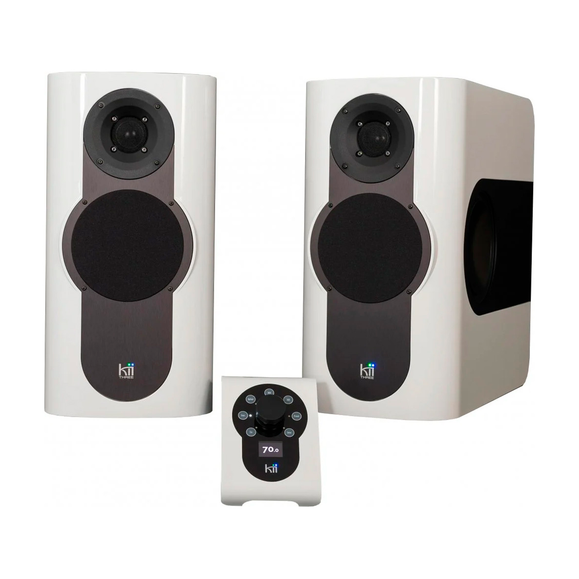 Kii THREE System controlado por DSP - con controlador - Blanco