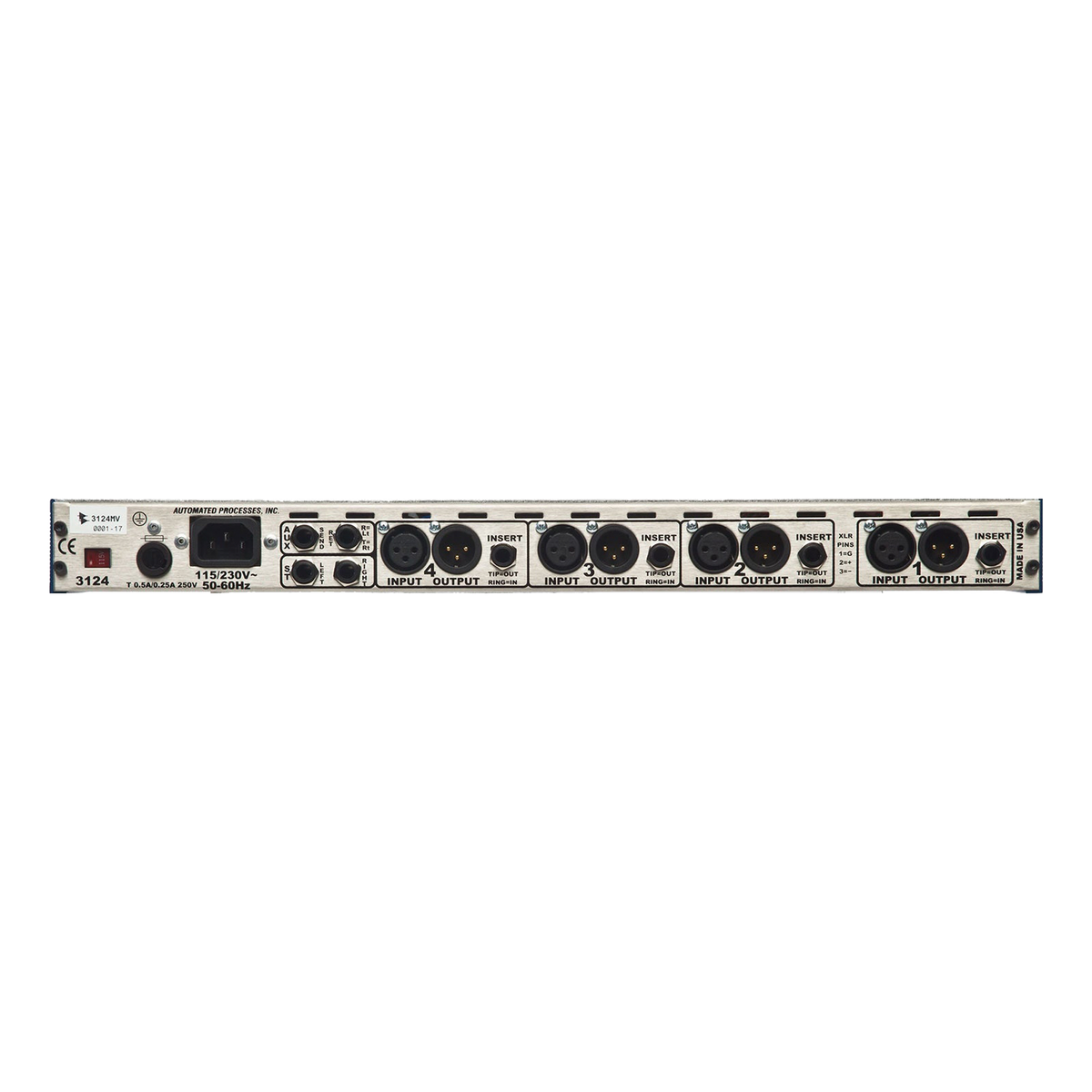 API 3124MV 4-Channel Microphone Preamp
