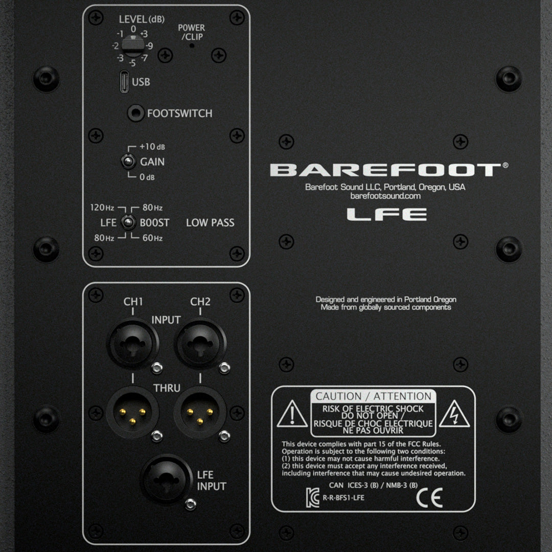 Barefoot Sound LFE12 Dual 12" Subwoofer - Single