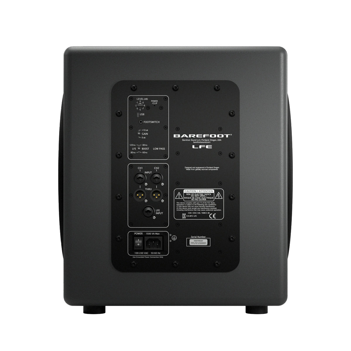 Barefoot Sound LFE12 Dual 12" Subwoofer - Single