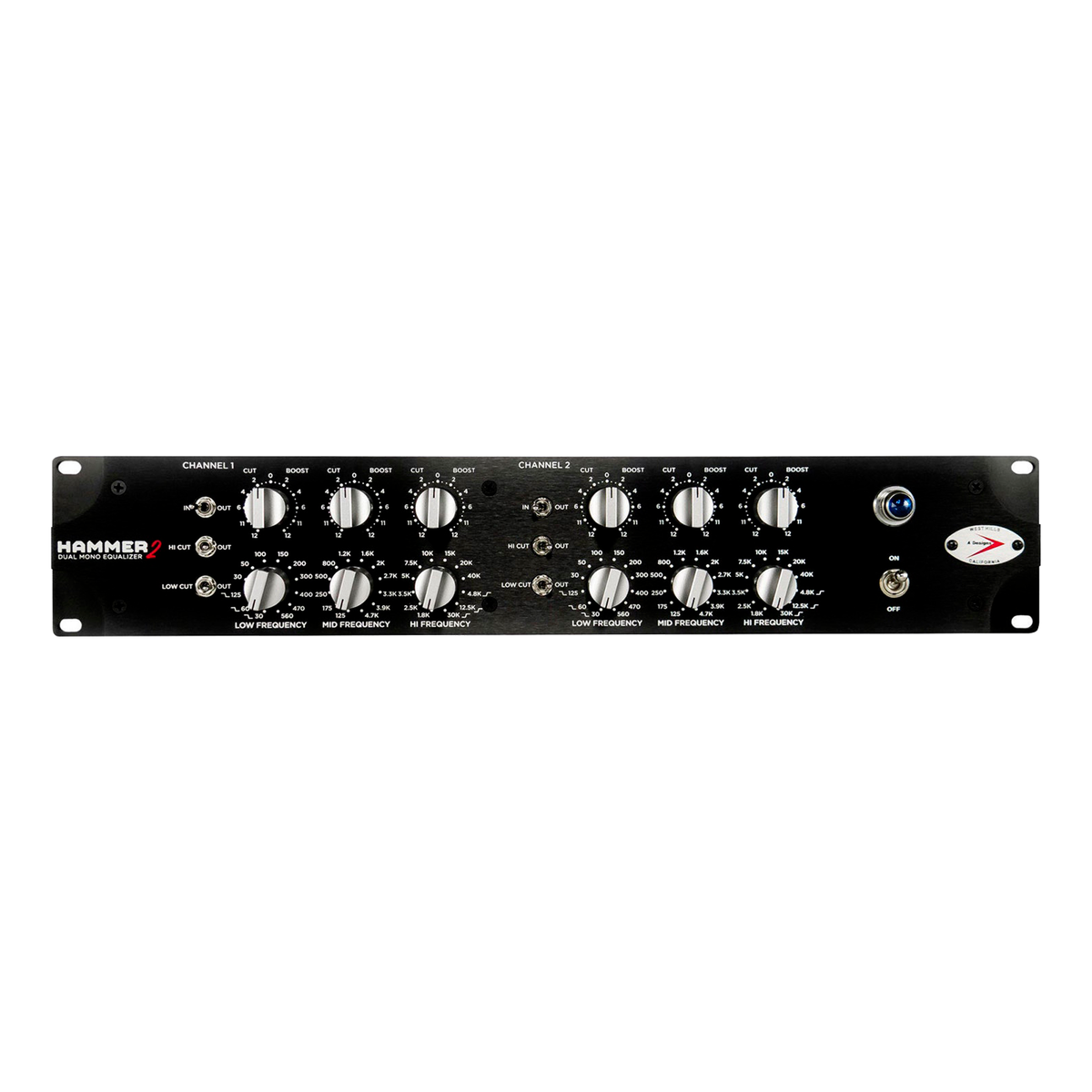 A Designs Hammer 2 Dual-Mono 3-Band Equalizer