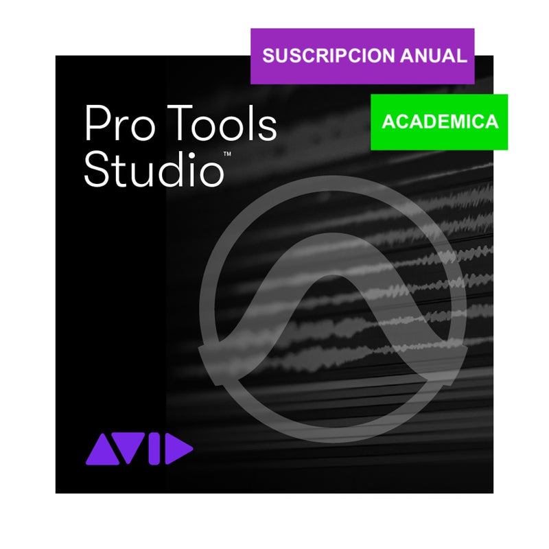 Avid Pro Tools Studio | Suscripción Anual Académica
