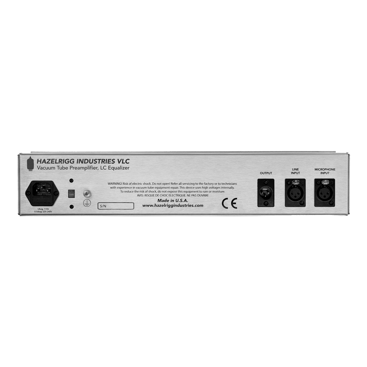 Hazelrigg Industries VLC MkII Tube Microphone Preamplifier/Equalizer/DI