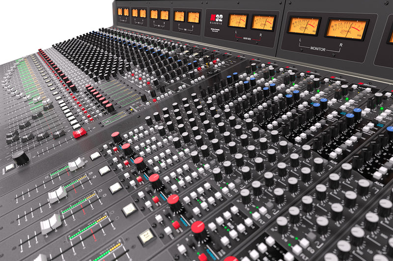 Harrison Audio 32Classic de 24 canales con interfaz Dante 64x64