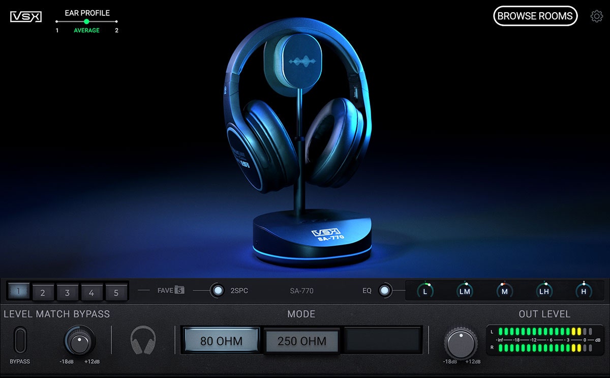Steven Slate Audio VSX Immersion One Planar Magnetic Open-back Headphones - VSX Platinum Software
