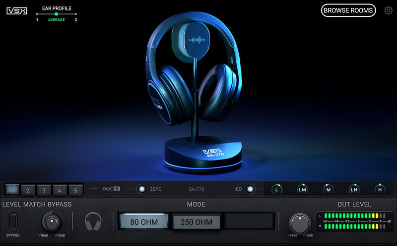 Steven Slate Audio VSX Immersion One Planar Magnetic Open-back Headphones - VSX Platinum Software