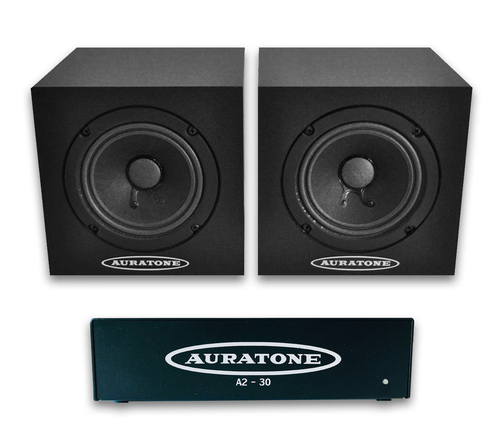 Auratone 5C Super Sound Cube Black + Amp (par activo)
