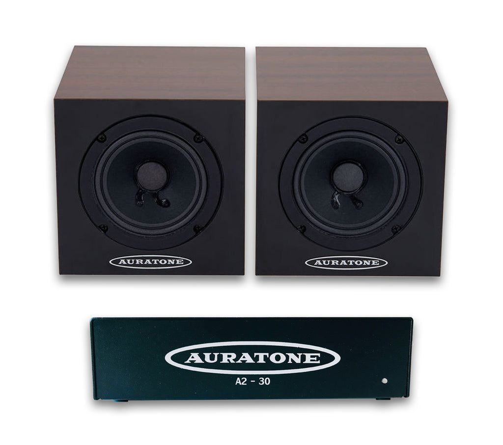 Auratone 5C Super Sound Cube Cherry + Amp (par activo)