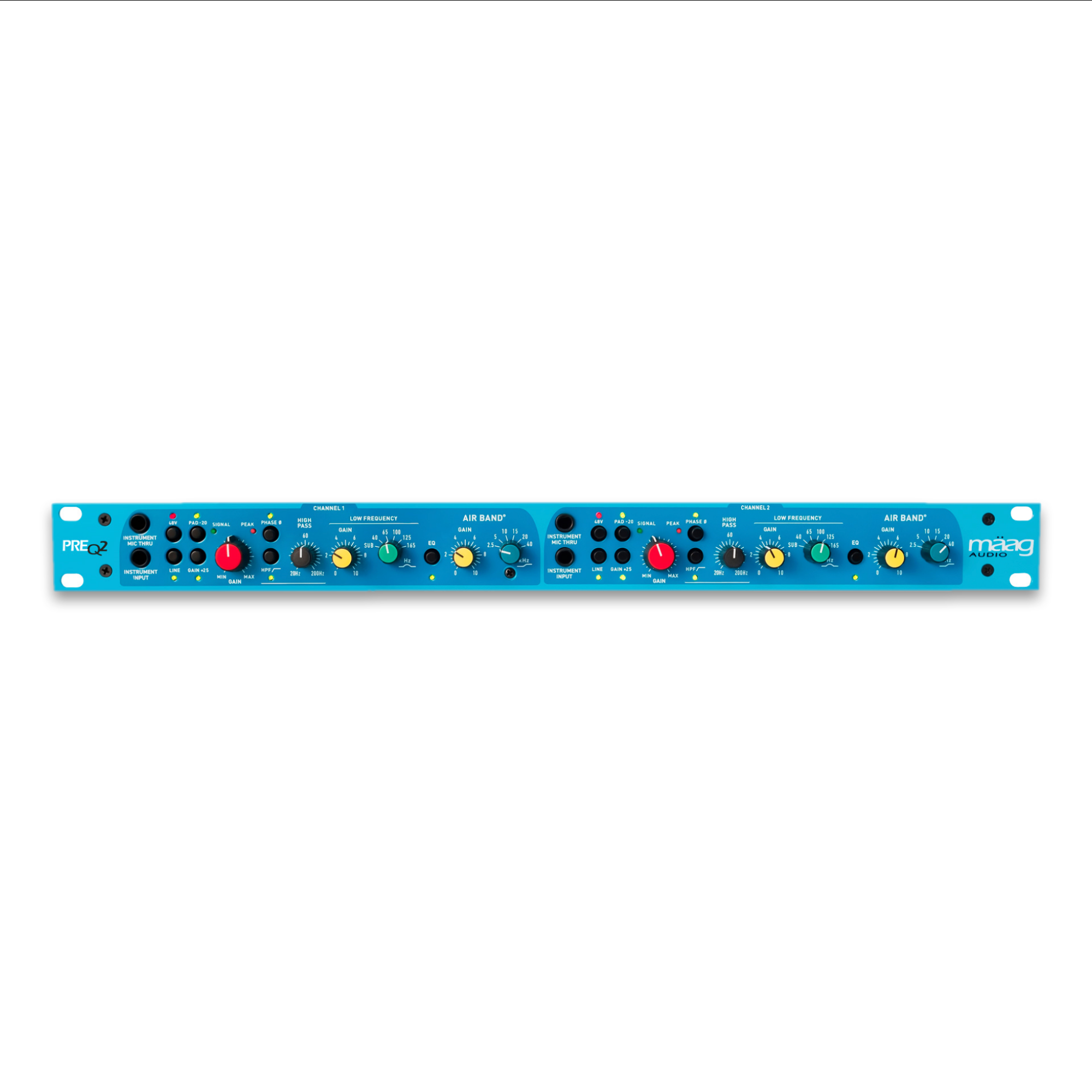 Mäag PreQ-2 Dual Mic/Line/DI Preamp with EQ